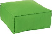 J-Line Poef Pouf Vierkant Polyester Groen