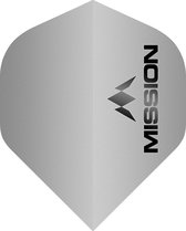 Mission Logo Std No2 Matte Grey - Dart Flights
