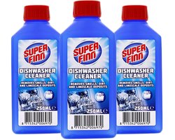 2x Vaatwasmachinereiniger - vaatwasser reiniger Superfinn Verwijdert nare geurtjes , vuil en kalk - 2x 250ml