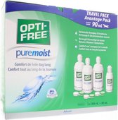 OPTI-FREE® PureMoist® alles-in-één lenzenvloeistof | 3x 300ml + 1x 90ml