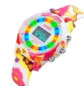 SKMEI SKMEI - Color Light Kinderhorloge Bloemetjes