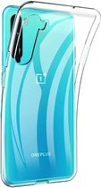 Shop4 - OnePlus Nord Hoesje - Zachte Back Case Transparant