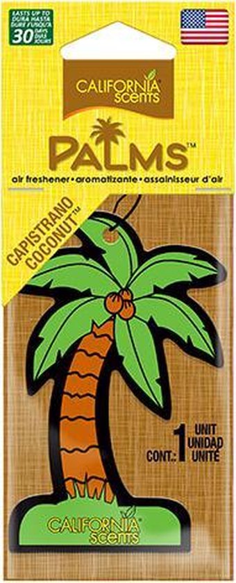 California Scents luchtverfrisser Paper Palms “Capistrano Coconut”