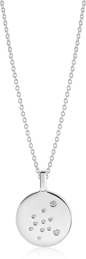 Sif Jakobs Jewellery Dames-Ketting 925 Zilver gerhodineerd Zirkonia One Size Watermvan 87604489