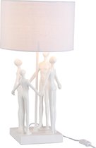 J-Line Tafellamp Figuren  Vierdelig Poly Wit