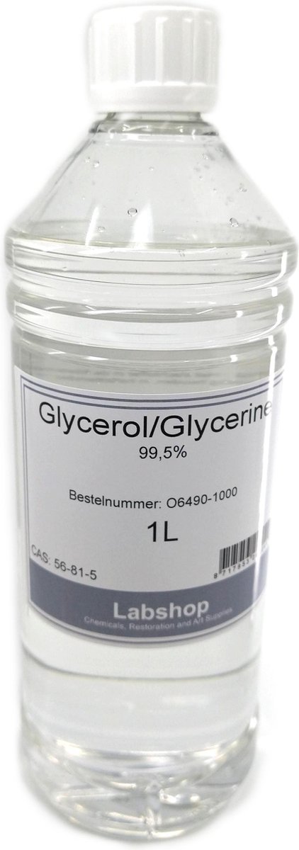 verlegen Kwelling achter Labshop - Glycerol / Glycerine 99,5% - - Fles - 1 Liter | bol.com