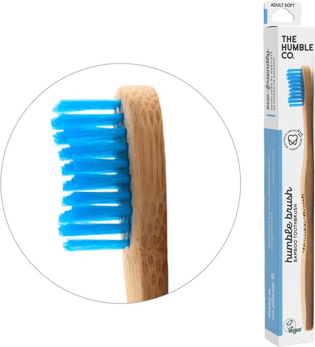 Bamboe tandenborstels - Duurzaam - Vegan - BPA-vrij - Set van 2 stuks - Bamboo - Milieuvriendelijk - Humble Brush