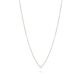 Twice As Nice Halsketting in rosé zilver, 4 mm   40 cm