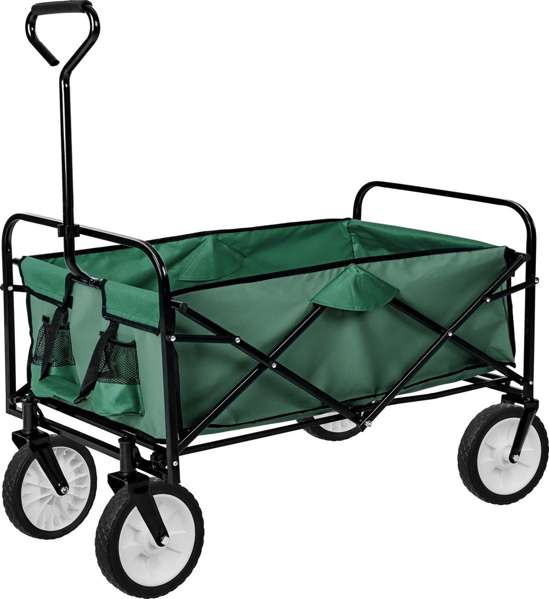 Bolderkar bolderwagen transportkar - opvouwbaar - groen - 402596 | bol