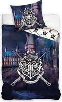 Harry Potter Hogwarts Castle Dekbedovertrek - Eenpersoons - 140x200 cm - Multi