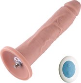 Dildo Vibrerend inclusief Afstandsbediening 25 CM KlicLok Beige