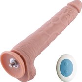 Dildo Vibrerend inclusief Afstandsbediening 28 CM KlicLok Nude