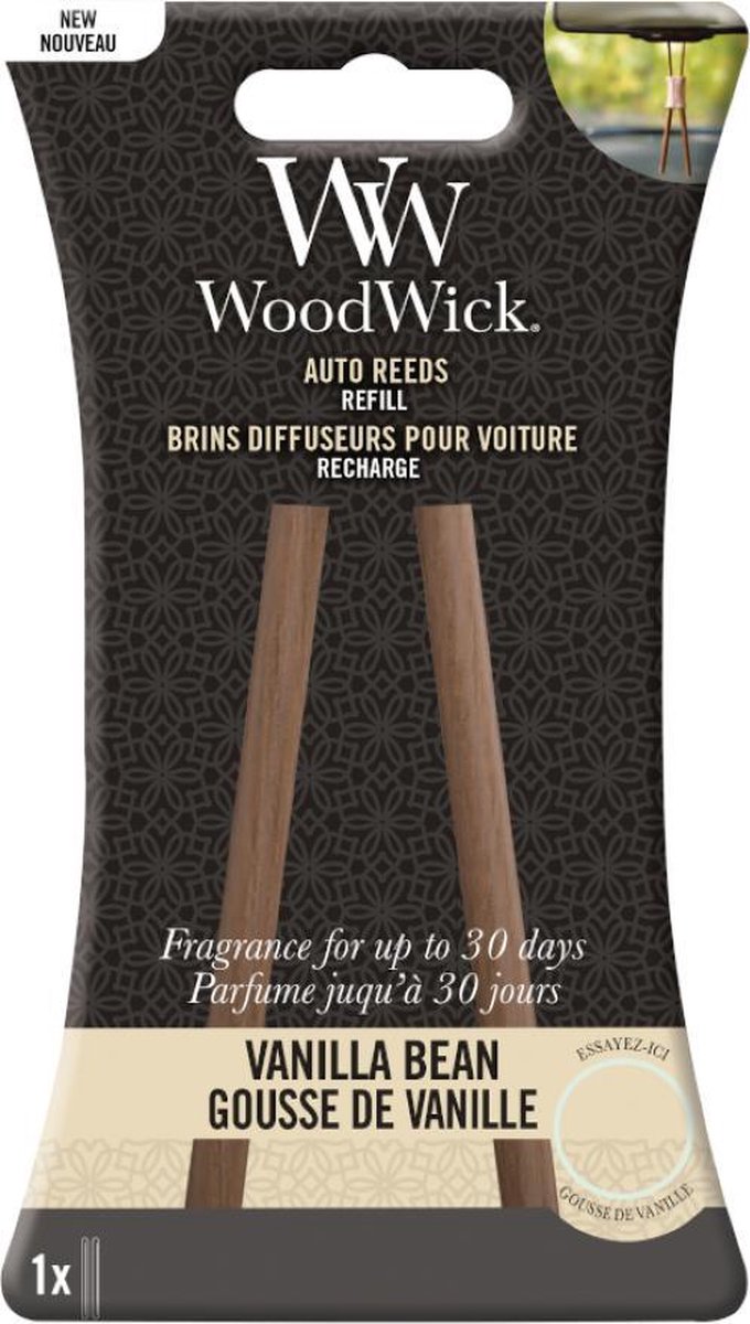 Goedkoopste WoodWick Auto Reeds - Refill - Vanilla Bean
