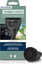 Yankee Candle Car Powered Fragrance Diffuser - Starter Kit - Clean Cotton