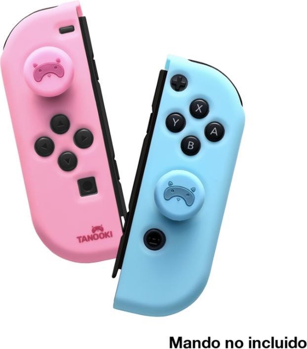 Tanooki Siliconen Skins met Thumb Grips geschikt voor Switch Joy-Con