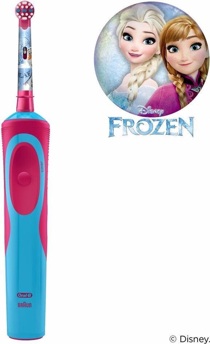 Afbeelding 2 van Oral-B Stages Power Kids Frozen - Elektrische Tandenborstel - 1 Handvat en 1 Opzetborstel
