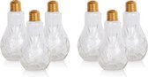 Unieke Bols Lamp Glazen - Lichtbol Glaasjes, Cocktail Glas, Borrelglaasjes met Kristal look - 6 stuks