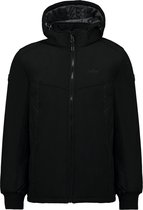 Kjelvik Doerak heren outdoor softshell jas - Zwart - Maat XL - Winddicht - Ademend materiaal