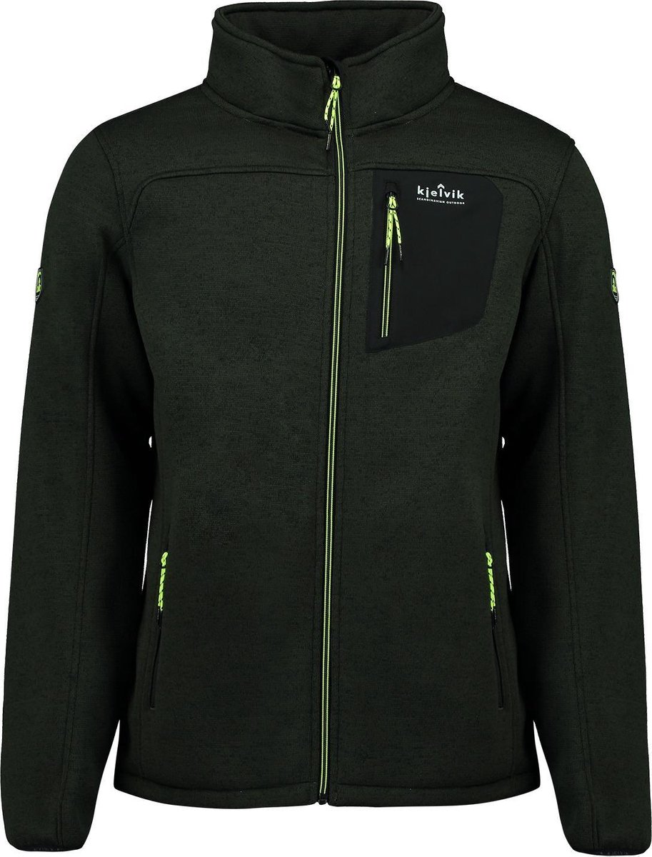 Kjelvik Emmett Fleece vest heren donkergroen