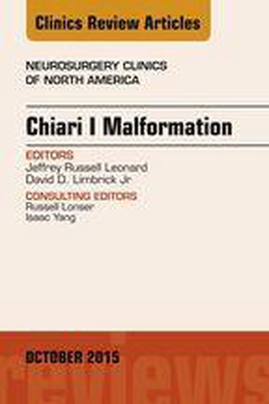 The Clinics: Surgery Volume 26-4 - Chiari Malformation, An I ... - cover