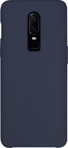 BMAX Siliconen hard case hoesje voor OnePlus 6 / Hard Cover / Beschermhoesje / Telefoonhoesje / Hard case / Telefoonbescherming - Donkerblauw