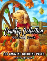 Country Collection Coloring Book - Coloring Book Cafe - Kleurboek voor volwassenen