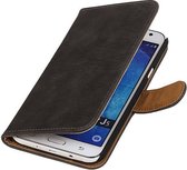 Wicked Narwal | Bark bookstyle / book case/ wallet case Hoes voor Samsung galaxy j5 2015 Grijs