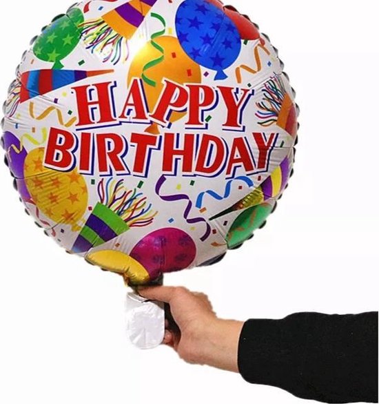 Rust uit In Imperialisme Ballon Happy Birthday, verjaardags-ballon 43 cm | bol.com