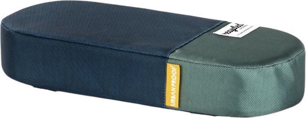 Gerecylede bagagedragerkussen Urban Proof 37,5 x 17 x 7 cm - blauw/groen