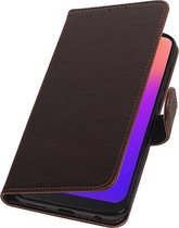 Wicked Narwal | Premium bookstyle / book case/ wallet case voor Motorola Motorola Motorola Moto G7 Mocca