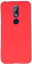 Wicked Narwal | Color TPU Hoesje voor Nokia 7.1 Rood