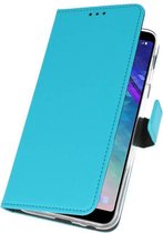 Wicked Narwal | Wallet Cases Hoesje voor Samsung Galaxy A6 Plus (2018) Blauw