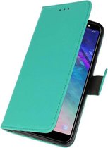 Wicked Narwal | bookstyle / book case/ wallet case Wallet Cases Hoesje voor Samsung Galaxy A6 Plus 2018 Groen