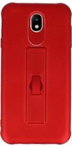 Wicked Narwal | Carbon series hoesje Samsung Samsung Galaxy J7 2017 Rood