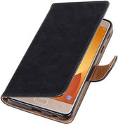 Wicked Narwal | Premium TPU PU Leder bookstyle / book case/ wallet case voor Samsung galaxy j7 2015 Max Zwart