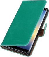 Wicked Narwal | Premium TPU PU Leder bookstyle / book case/ wallet case voor Samsung Galaxy Note 8 Groen