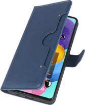 Wicked Narwal | Luxe Portemonnee Hoesje voor Samsung Samsung Galaxy A51 Navy