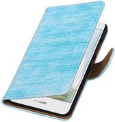Wicked Narwal | Lizard bookstyle / book case/ wallet case Hoes voor Huawei Nova Turquoise