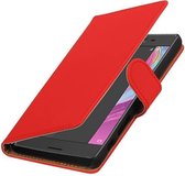 Wicked Narwal | bookstyle / book case/ wallet case Hoes voor sony Xperia X Performance Rood