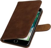 Wicked Narwal | Bark bookstyle / book case/ wallet case Hoes voor iPhone 7/8 Plus Bruin