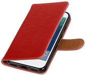 Wicked Narwal | Premium TPU PU Leder bookstyle / book case/ wallet case voor Google Pixel XL Rood