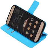 Wicked Narwal | Cross Pattern bookstyle / book case/ wallet case Hoes voor Huawei G8 Blauw