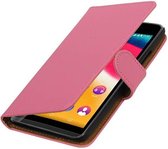 Wicked Narwal | bookstyle / book case/ wallet case Hoes voor Wiko Raibowjam Roze