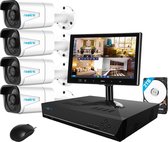 Reolink RLK8-800B4-M Beveiligingscamera set met beeldscherm - 5MP - PoE