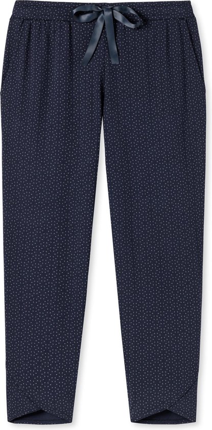 Schiesser M&R Dames 3/4 Pyjamabroek - Nachtblauw - Maat M