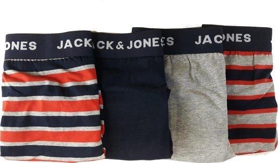 Jack & Jones boxershorts 4pack jacfrance navy blazer LGM fire 12158387, maat XXL