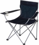 Zwarte opvouwbare campingstoelen 50 x 50 x 80 cm - Vissers stoelen