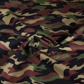 FUNKYTEX geweven poplin katoen camouflage 3 meter