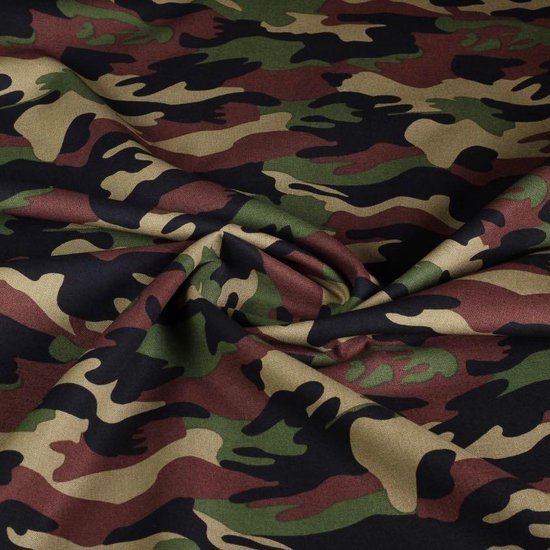 FUNKYTEX popeline de coton tissée camouflage 3 mètres