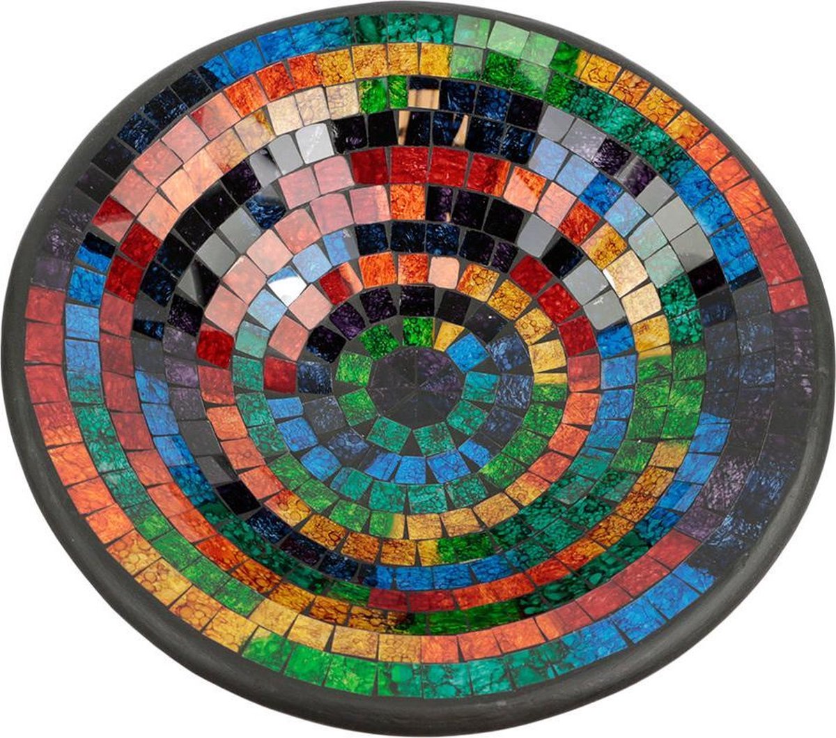 Schaal mozaiek regenboog XL